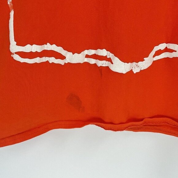 B Wood Orange Ghost Graphic Short Sleeve Tee Sz Mens Medium - Picture 2 of 7